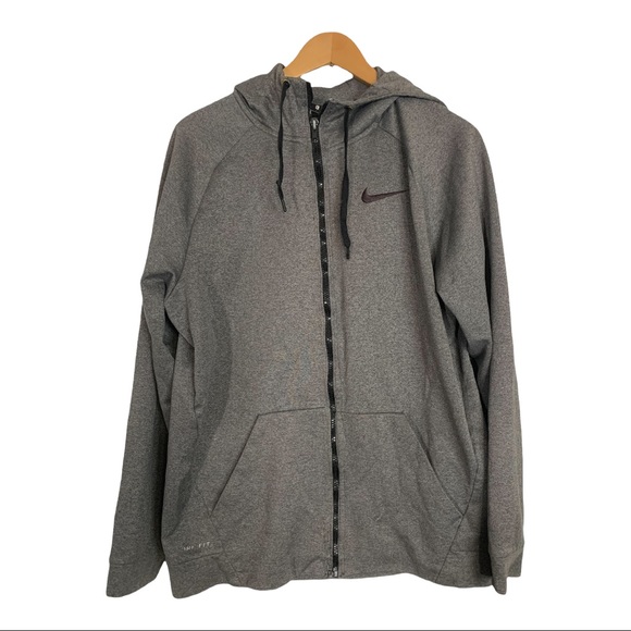 Nike Other - Nike Dri-Fit Full Zip Hoodie Sweatshirt Gray
